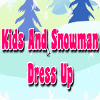 Kids And Snowman Dress Up spill